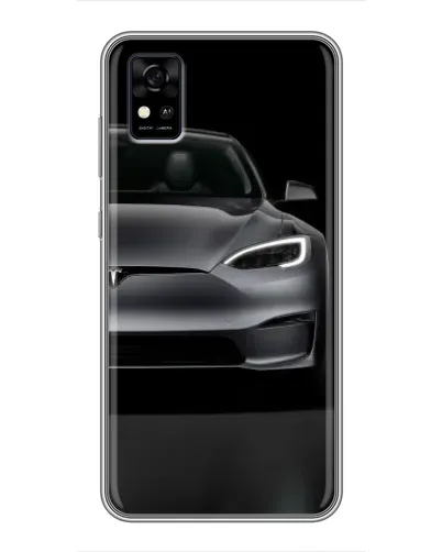 Чехол для ZTE Blade A31 с картинкой «Tesla Model S Look»