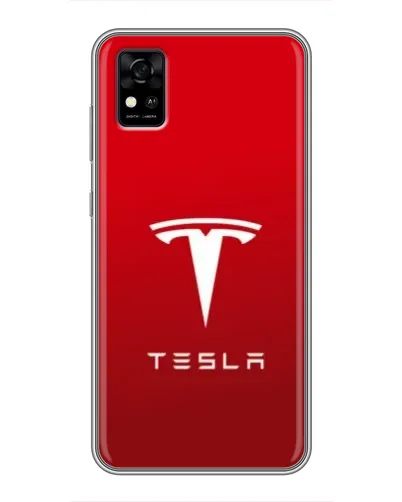 Чехол для ZTE Blade A31 с картинкой «Tesla Red Classic»
