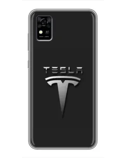Чохол для ZTE Blade A31 з картинкою «Сталевий логотип Tesla» Чохол для ZTE Blade A31 з картинкою «Сталевий логотип Tesla»