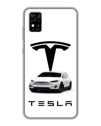Чехол для ZTE Blade A31 с картинкой «Tesla White Style»
