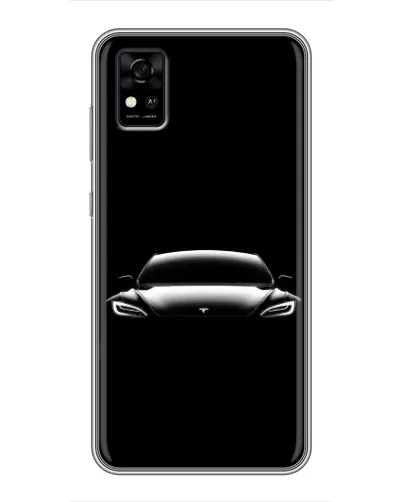 Чехол для ZTE Blade A31 с картинкой «Фары Tesla Night»