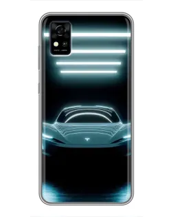 Чохол для ZTE Blade A31 з картинкою «Tesla в неоні» Чохол для ZTE Blade A31 з картинкою «Tesla в неоні»