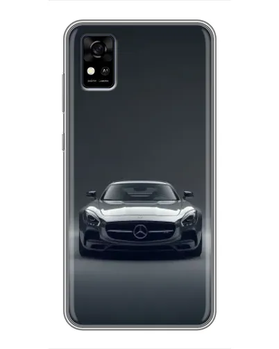 Чехол для ZTE Blade A31 с картинкой «Mercedes на черном»