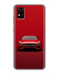 Чехол для ZTE Blade A31 с картинкой «Красный Mercedes AMG»