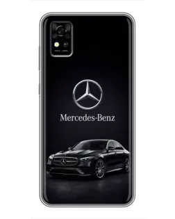 Чехол для ZTE Blade A31 с картинкой «Mercedes — решетка радиатора»