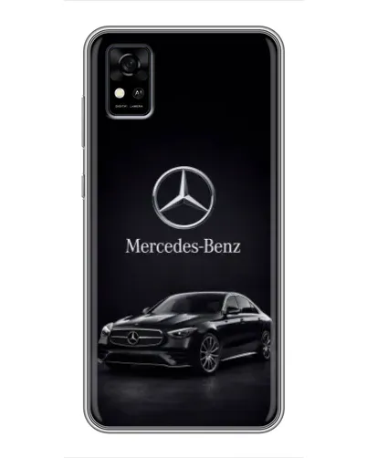 Чехол для ZTE Blade A31 с картинкой «Mercedes — решетка радиатора»