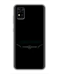 Чехол для ZTE Blade A31 с картинкой «Mercedes Stealth Look»