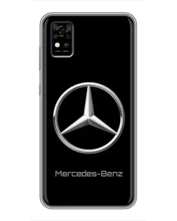 Чехол для ZTE Blade A31 с картинкой «Mercedes Silver Logo»