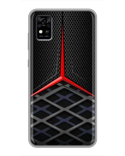 Чехол для ZTE Blade A31 с картинкой «Mercedes Carbon Grid»