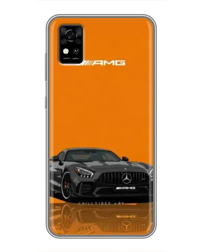 Чехол для ZTE Blade A31 с картинкой «Оранжевый Mercedes AMG»