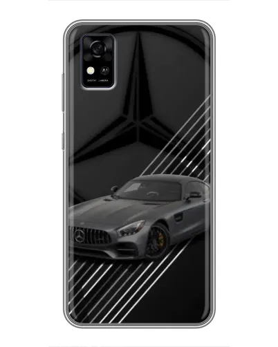 Чехол для ZTE Blade A31 с картинкой «Mercedes AMG — графика»