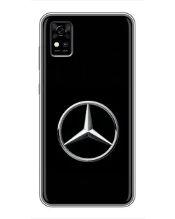 Чехол для ZTE Blade A31 с картинкой «Mercedes классический лого»