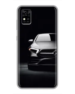 Чехол для ZTE Blade A31 с картинкой «Свет фар Mercedes»