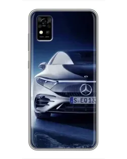 Чехол для ZTE Blade A31 с картинкой «Mercedes EQ — будущее»