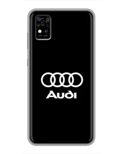Чехол для ZTE Blade A31 с картинкой «Классическое лого Audi»