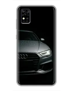 Чехол для ZTE Blade A31 с картинкой «Audi — детализация кузова»