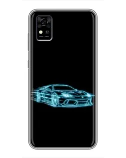 Чехол для ZTE Blade A31 с картинкой «Неоновый контур Lamborghini» Чехол для ZTE Blade A31 с картинкой «Неоновый контур Lamborghini»