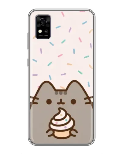 Чехол для ZTE Blade A31 с картинкой «Пушин с кексом» Чехол для ZTE Blade A31 с картинкой «Пушин с кексом»