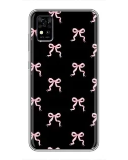 Чехол для ZTE Blade A31 с картинкой «Бант-цветок»