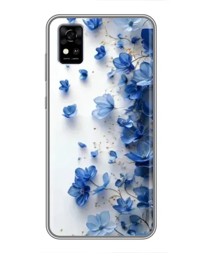 Чехол для ZTE Blade A31 с картинкой «Голубой цветочный каскад» Чехол для ZTE Blade A31 с картинкой «Голубой цветочный каскад»