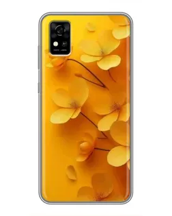 Чохол для ZTE Blade A31 з картинкою «Золоті пелюстки» Чохол для ZTE Blade A31 з картинкою «Золоті пелюстки»