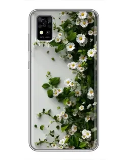Чохол для ZTE Blade A31 з картинкою «Гілка дрібних білих квітів» Чохол для ZTE Blade A31 з картинкою «Гілка дрібних білих квітів»