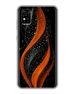 Чехол для ZTE Blade A31 с картинкой «Огненная звездная волна»