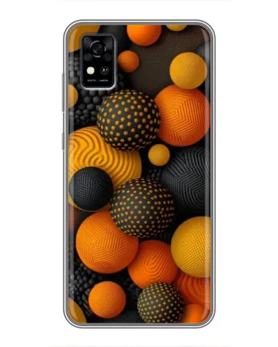 Чехол для ZTE Blade A31 с картинкой «Объемные оранжевые сферы» Чехол для ZTE Blade A31 с картинкой «Объемные оранжевые сферы»