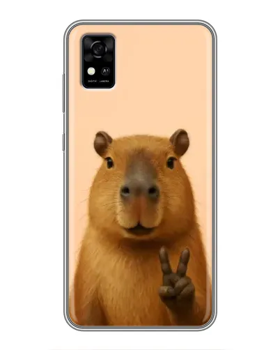 Чехол для ZTE Blade A31 с картинкой «Капибара виктория» Чехол для ZTE Blade A31 с картинкой «Капибара виктория»