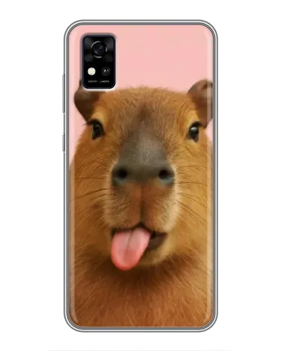 Чехол для ZTE Blade A31 с картинкой «Капибара с языком» Чехол для ZTE Blade A31 с картинкой «Капибара с языком»