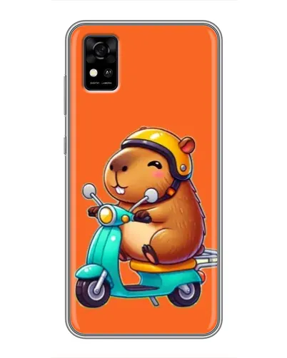 Чехол для ZTE Blade A31 с картинкой «Капибара на скутере» Чехол для ZTE Blade A31 с картинкой «Капибара на скутере»