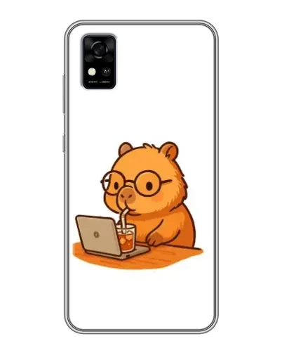 Чехол для ZTE Blade A31 с картинкой «Капибара с ноутбуком» Чехол для ZTE Blade A31 с картинкой «Капибара с ноутбуком»