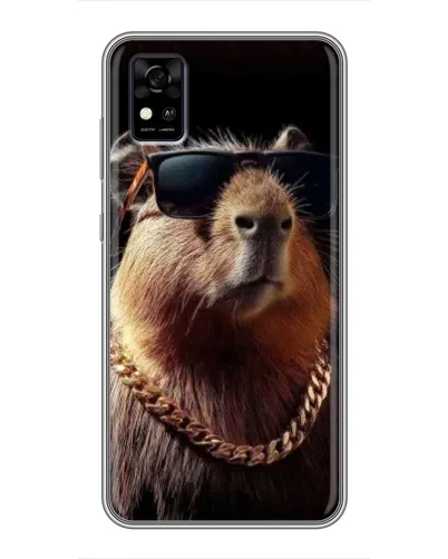 Чехол для ZTE Blade A31 с картинкой «Капибара золотая цепь» Чехол для ZTE Blade A31 с картинкой «Капибара золотая цепь»