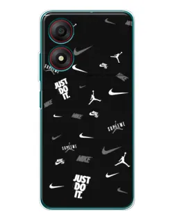 Чохол для ZTE Blade A34 з картинкою «Nike Black Pattern» Чохол для ZTE Blade A34 з картинкою «Nike Black Pattern»