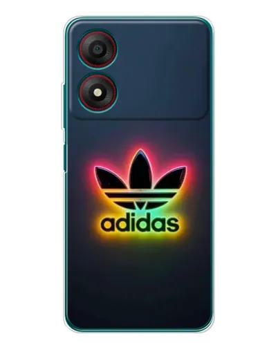 Чехол для ZTE Blade A34 с картинкой «Неоновый Adidas»