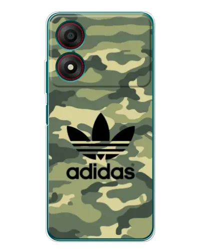 Чехол для ZTE Blade A34 с картинкой «Милитари стиль Adidas»