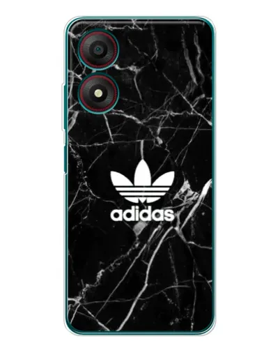 Чехол для ZTE Blade A34 с картинкой «Белый мрамор Adidas»