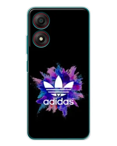 Чехол для ZTE Blade A34 с картинкой «Взрыв красок Adidas»