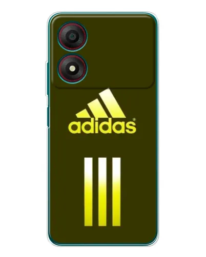 Чехол для ZTE Blade A34 с картинкой «Оливковый градиент Adidas»