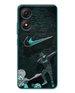 Чехол для ZTE Blade A34 с картинкой «Спортивный арт Nike»