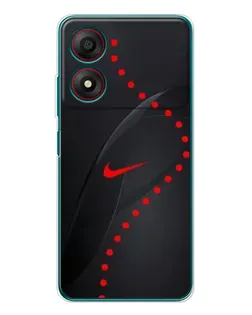 Чехол для ZTE Blade A34 с картинкой «Абстрактный дизайн Nike»