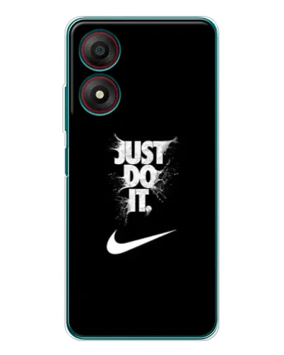 Чехол для ZTE Blade A34 с картинкой «Текстовый принт Nike»