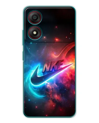 Чехол для ZTE Blade A34 с картинкой «Огненный логотип Nike»