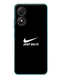 Чехол для ZTE Blade A34 с картинкой «Минимализм от Nike»