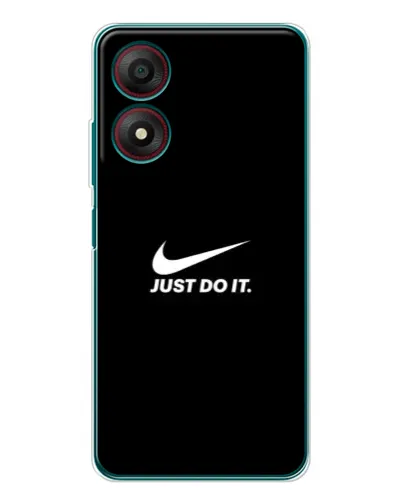 Чехол для ZTE Blade A34 с картинкой «Минимализм от Nike»