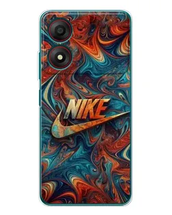 Чехол для ZTE Blade A34 с картинкой «Nike в абстракции»