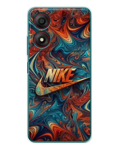 Чехол для ZTE Blade A34 с картинкой «Nike в абстракции»