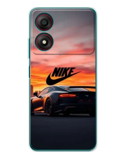 Чехол для ZTE Blade A34 с картинкой «Nike и суперкар»