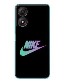 Чехол для ZTE Blade A34 с картинкой «Nike — городская ночь»