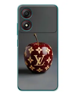 Чехол для ZTE Blade A34 с картинкой «Красное яблоко LV»